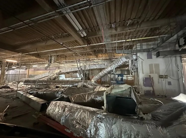 Structural interior demolition and underpinning work